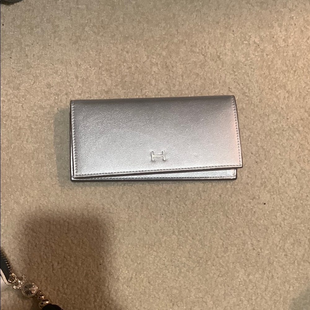Silver Wallet with H Logo